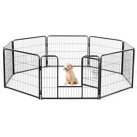 Sweetcrispy 8-Panel Dog Playpen Cover