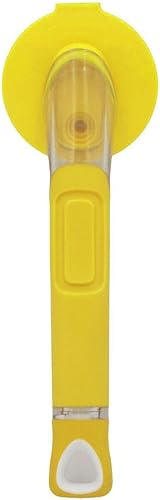 Miniatura 2 de El mango sonriente original con dispensador de jabón para Scrub Daddy (Reg. TM) esponja y esponja Moji Scrub (amarillo)