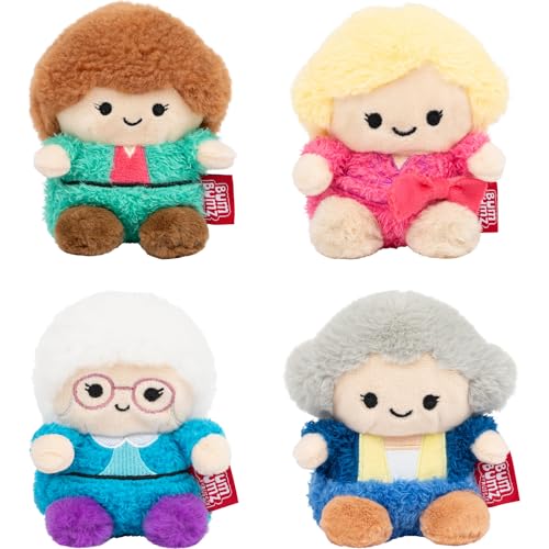 BumBumz 4.5-inch Golden Girls 4-Pack - Rose Dorothy Blanche and Sophia - from the Makers of Original Squishmallows - Ages 3+