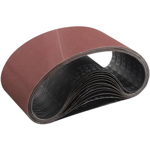 STEBRUAM Sanding Belt 100 x 560 mm,12PCS 320 Grit
