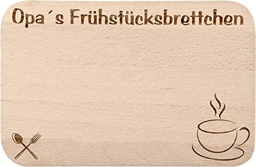 Personalisiertes Frühstücksbrett Für Opa - Holzbrett Mit Gravur Geschenkidee