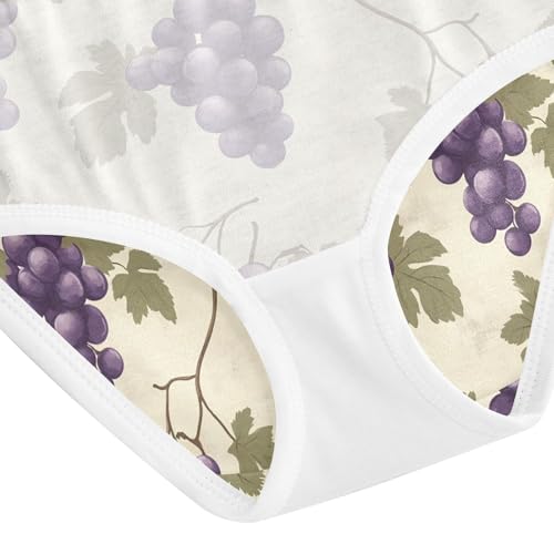 Vintage Grape Pattern Toddler Girls's Underwear 2T 202c1129 5