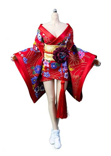 Robe de bain kimono japonaise 1/6 vêtement miniature poupée de collection 30,5 cm