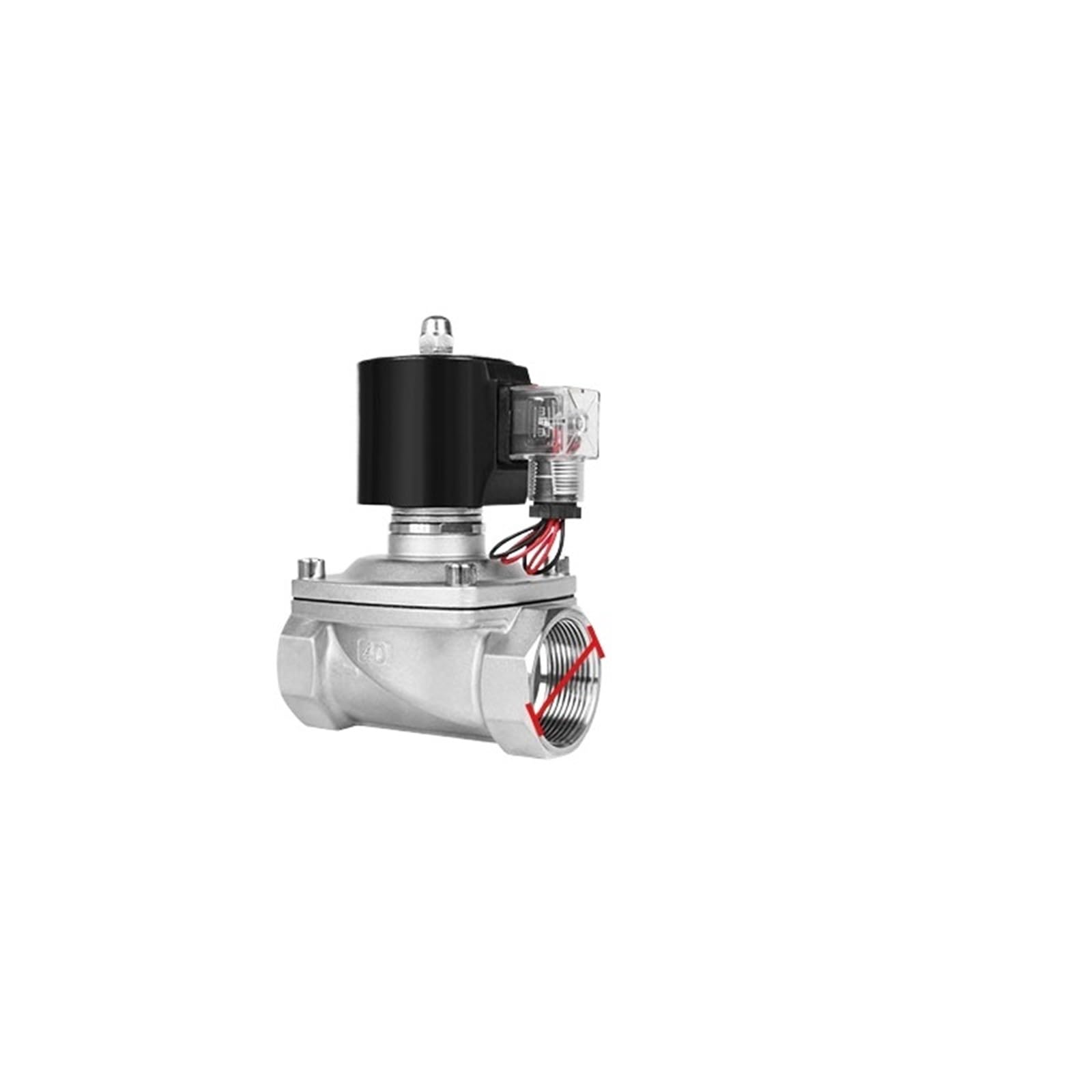 Électrovanne de précision 1-1/2" DN40 avec étanchéité Viton supérieure