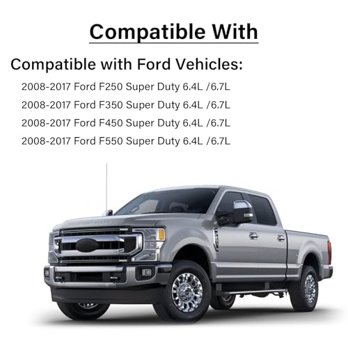 Image of Diesel Fuel Cap Gas Cap, Fit For 2008-2017 Ford F250 F350 F450 F550 Super Duty 6.4L 6.7L Diesel Engines, F-250 F-350 F-450 F-550 2008-2017, Replaces FC1068 8C3Z-9030-C Fuel Tank Filler Cap