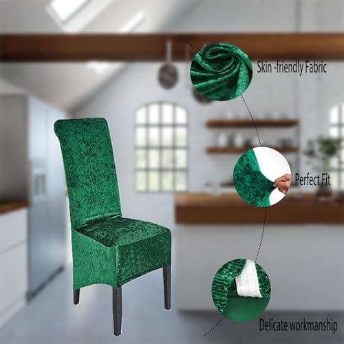 Fundas para sillas lavables que cubren el desgaste del comedor de forma elástica y suave 5