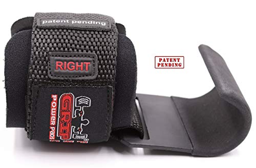 Weight Lifting Hooks Best Heavy Duty PRO Lifting Wrist Straps Deadlift Straps Power Lifting Grips Padded Workout Straps Power Weightlifting Gym Gloves Men & Women Set of 2 - Thumbnail 7