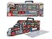 DICKIE TOYS - Truck Carry Case Playset 1:64 Scale Diecast - Hold up to 42 Cars - Includes 7 Cars, Helicopter, Big Rig and 18 Accessories -Ages 3+