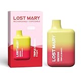 ロストマリー|ベイプ, 電子タバコ, シーシャ, ニコパフ, 持ち運び, 爆煙, 禁煙, 本体, 使い捨て, ニコチンタールなし, 3,500回吸引,13フレーバー (トリプルマンゴー)
