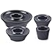 DOONARCES 4Pcs Wheel Balancer Standard Taper Cone Kit Tire Balancer Cones Set for 40mm Shaft Coats, for Shaft SUV Truck Caravan with Hub Holes 1.77