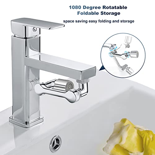 1080° Rotating Faucet Extender Aerator, Swivel Faucet Aerator Attachment For Kitchen Bathroom Sink With 2 Water Outlet Modes #TOP6