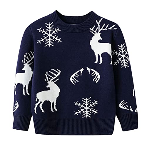 Girls Hoodie Toddler Boys Girls Christmas Cartoon Deer Snowflake Warm Knitted Sweater Long Sleeve Tops 4t Hoodies