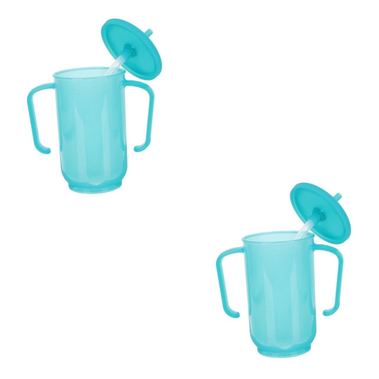 2 Pezzi Tazza per Alimentazione Convalescente per Anziani Coppa per Pazienti Disabili Bicchiere Ergonomico per Porridge e Utensile Pratico e Facile Usare per Persone con Difficoltà
