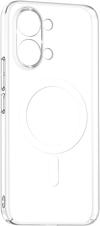 Coverzone Xiaomi Poco X8 Pro Max ile uyumlu Şeffaf Kılıf MagSafe Uyumlu Güçlü Mıknatıslı Wireless Şarj Destekli Crystal Clear İnce Sert Arka Kapak Kamera Lens Korumalı Darbe Emici Kılıf