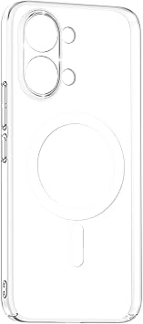 Coverzone Xiaomi Poco X8 Pro Max ile uyumlu Şeffaf Kılıf MagSafe Uyumlu Güçlü Mıknatıslı Wireless Şarj Destekli Crystal Clear İnce Sert Arka Kapak Kamera Lens Korumalı Darbe Emici Kılıf