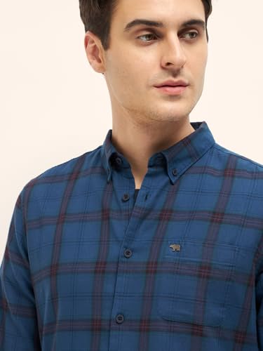 Image of THE Bear House Men's Checkered Slim Fit Shirt