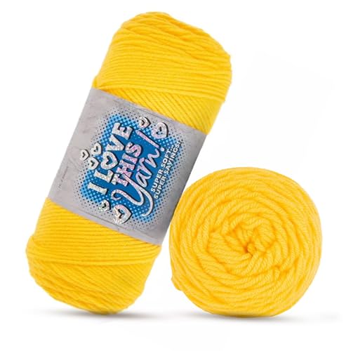 Image of Hobby Lobby Yellow I Love This Yarn 355 Yards