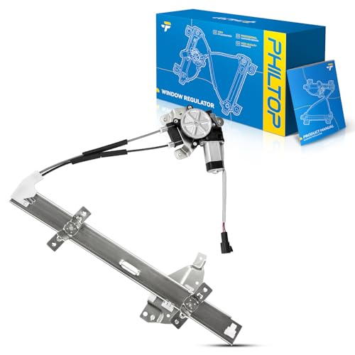 Image of PHILTOP 741-637 Power Window Regulator w /Motor Fit for Century 1997-2005 | for Buick Regal 1997-2004,Oldsmobile Intrigue 1998-2002 Front Left Driver Side Power Window Lifter Replaces 10334397,741637