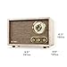 Victrola Willow – Retro Wood Bluetooth Radio with Built-in Speakers: Elegant & Vintage Design, Rotary AM/FM Tuning Dial, Bass & Treble Control, Wireless Streaming (Espresso)