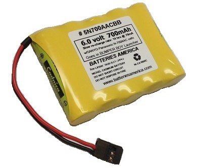 6.0volt 700mAh Rechargeable Battery Pack for Bumper BOY - 5N700AACBB