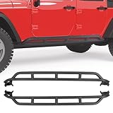 Wrangler JK Running Boards Side Steps Compatible with 2007-2018 Jeep Wrangler JK JKU Unlimited 4 Doors, Heavy-Duty Bolt-on Drop Side Steps Rock Slider Rails