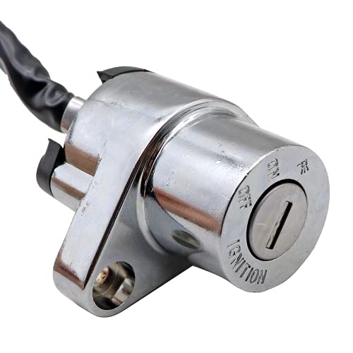 Image of SecosAutoparts Ignition Key Switch Lock Set Fit for Suzuki VS600 VS700 VS750 VS800 1985-2005 Fit for Suzuki LS650 Savage Boulevard S40 1986-2004 Fit for Suzuki VS1400 Boulevard S83 1987-2009