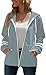 Jhsnjnr Damen Sportjacke Sweatjacke mit Kapuze Pullover Oberteile Kapuzenpullover Full Zip Herbst Sweatshirt Jacke Zipper Hoodie