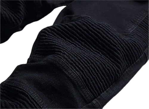 Boys Motorcycle Jeans Kids Motorbike Denim Pants Skinny Stretch Jeans Trousers 6