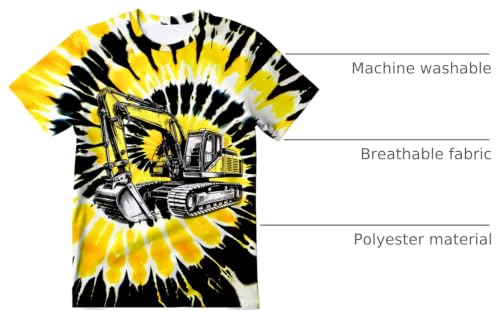 Image of Kids Tie Dye T-Shirt,Children Hippies Senior Tie Dye Tee Tshirt for Boys Girls