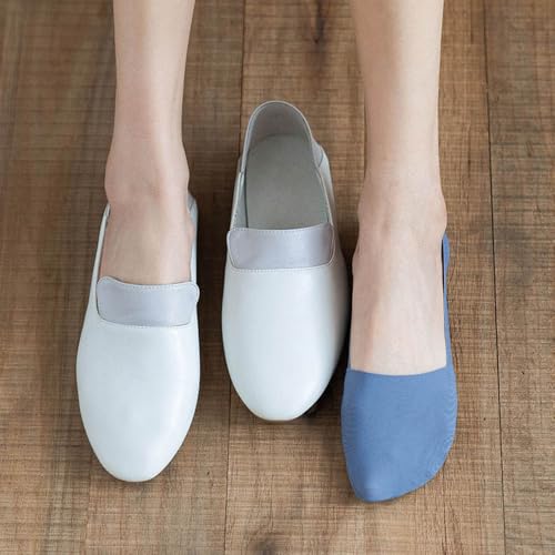 No Show Socks Womens, Non Slip Bottom Ultra Low Cut Liners for Flats Hidden Invisible Boat 6 Pairs4