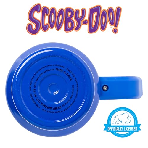 Image of Silver Buffalo Scooby-Doo inchWhere Are You! inch Stainless Steel Tumbler with Handle Featuring The Mystery Machine, Fits in Standard Cup Holder, 40 Ounces (Pack of 12)
