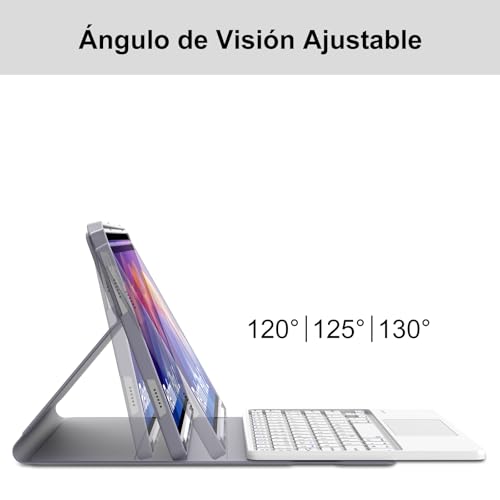 Teclado para Redmi Pad 2 con trackpad bluetooth y funda con Ñ para estudiantes 5