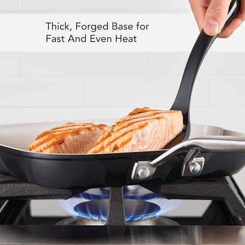 KitchenAid Hard Anodized Ceramic Nonstick Grill Pan/Griddle, Square, 11.25 Inch - Matte Black by KitchenAid - Image 5