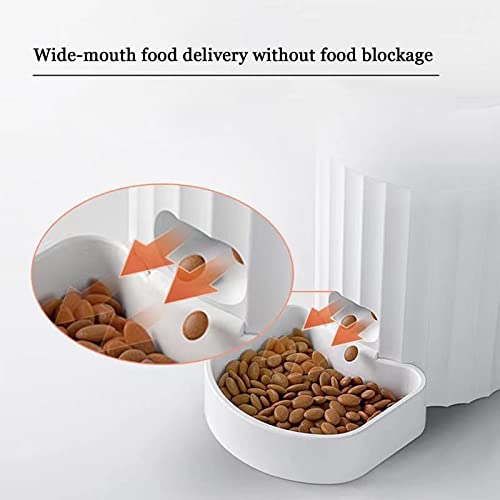Automatic Cat Feeder Auto Dogs Food Dispenser Lcd Screen Dog Feeder With Programmable Timer Control Meals Per Day For Small Medium Pets,White,One Size #TOP3