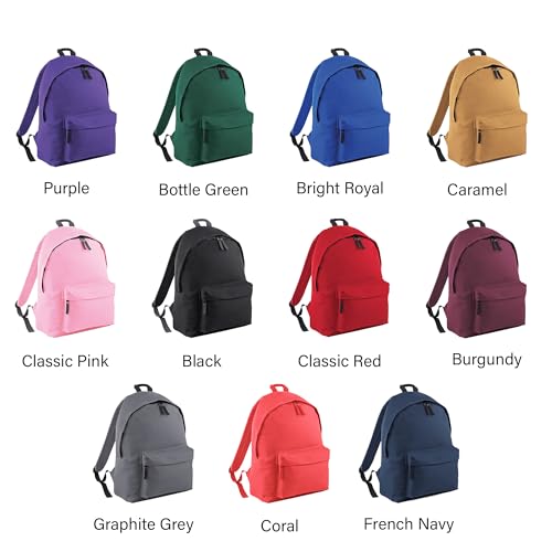 Print Maniacs Personalised Backpack for Kids Back to School 18 Litres Rucksack with Name Ideal for Boys, Girls, Toddlers,and Primary School Students Perfect School Bag Black - Image 6