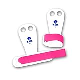 Beginner Rainbow Hook and Loop Gymnastics Grips (Pink, Small)