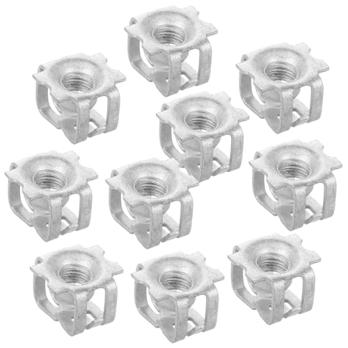 HYTROVE Lot de 10 Vis de Plaque Immatriculation en Plastique Argenté pour Voiture, Fixation Stable et Installation Facile, Adapté pour Supports de Plaque Auto