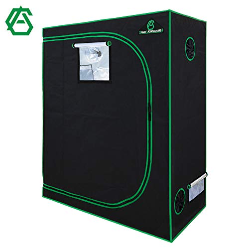 GA Grow Tent 48"x24"x60“ 4x2 Reflective Mylar Hydroponic Grow Tent with Observation Window