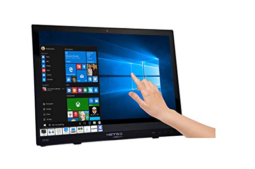 HANNspree HT161HNB Monitor Touchscreen HDMI con Schermo Multi-Touch da 15,6 pollici, Nero
