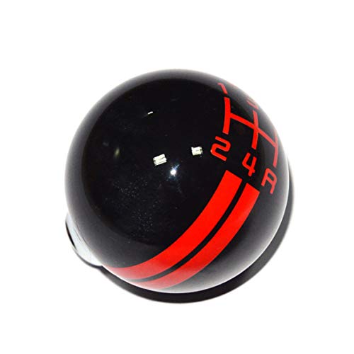 Smkj 5 Speed Red Line Shift Knob Black Car Gear Stick Shift Shifter Knob Automatic Manual Shifter Knob Suitable For Most Transmission Vehicles #TOP6