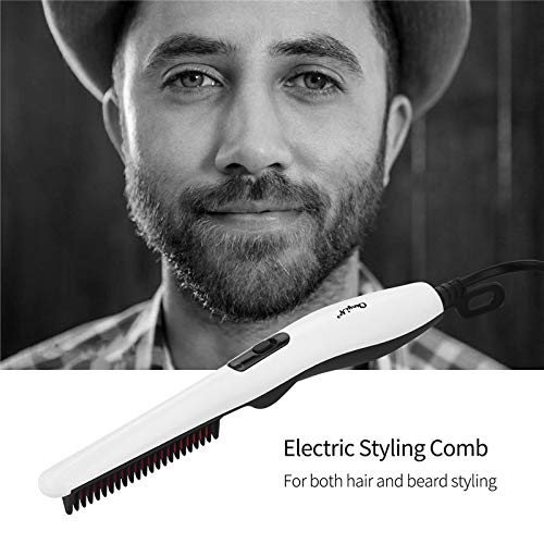 Cepillo alisador eléctrico OZK para barba y cabello miniatura 2