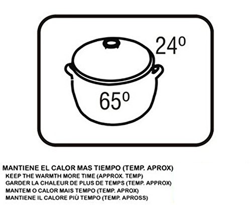 A Fuego Lento pentola bombata Forno, Terracotta, Miele, 28 cm