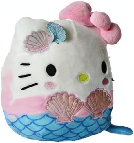 Squishmallows Official Kellytoy Plush 6.5 Inch Squishy Stuffed Toy Animal (Mermaid Hello Kitty)