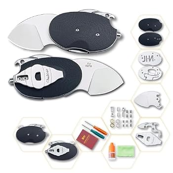 JIN Small Pocket Knife for Men, DIY Kit, Mini Utility Knife,1.5" D2 Blade, Black G10 Handle, Fidget Toy, Folding EDC Knives with Pocket Clip