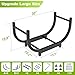 KRZKRZ Firewood Rack Outdoor 30in，Indoor Firewood Storage and Firewood Rustproof Holder，Stable Log Holder and Fireplace Decor Organizer