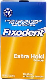 Fixodent Extra Hold Denture Adhesive Powder, 2.7 Ounce