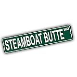 Wyoming Mountains Pick Your Mountain Compatible/Replacement for Steamboat Butte United States Mountain Aluminum Metal Tin Street Sign Style Home Decor For Man Cave Poker Tavern Game Room
