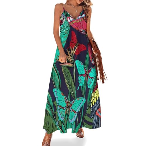 Robe longue papillon et rouge : la légèreté des vacances pour vos escapades d'été