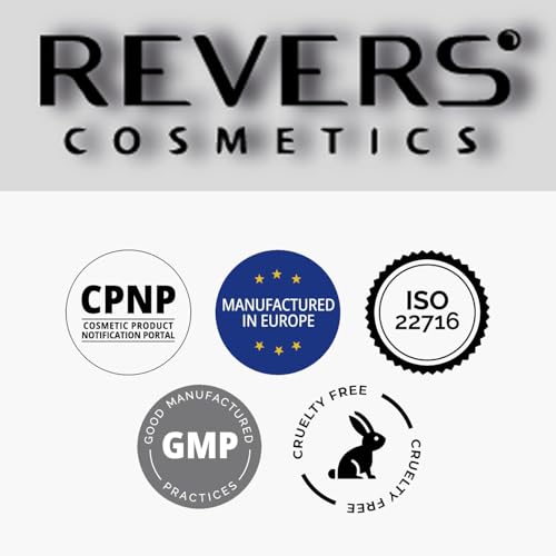 REVERS COSMETICS Augenbrauenfarbe Hellbraun mit Arganöl und Rizinusöl (Omega 6, Karotin, Vitamine A, E, F) Natürliches Ergebnis, Hält bis zu 4 Wochen, 15+ Anwendungen