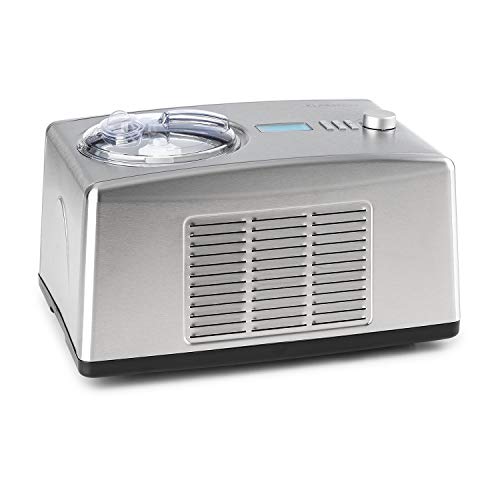 Klarstein Yo & Yummy 2-in-1 Eiscremebereiter & Yoghurt Maker Eiscremebereiter Joghurtmaschine Softeismaschine (1,5 Liter, 150 Watt, Timer, Restarbeitszeitanzeige, 150 Watt, Edelstahl) silber – Bild 8